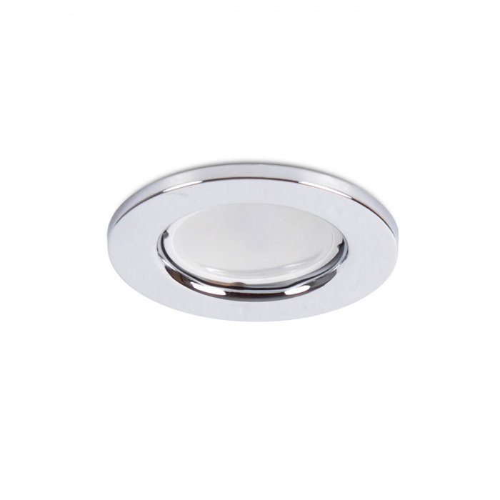 Bague Projecteur Downlight Rond Sara Acier 81mm - Chromé Bague Projecteur Downlight Rond Sara Acier 81mm - Chromé