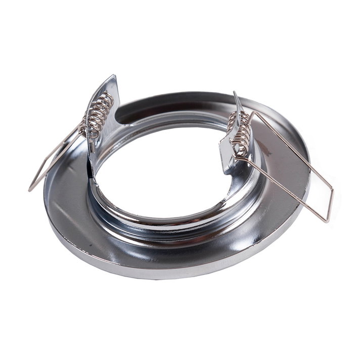 Bague Projecteur Downlight Rond Sara Acier 81mm - Chromé Bague Projecteur Downlight Rond Sara Acier 81mm - Chromé