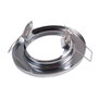 Bague Projecteur Downlight Rond Sara Acier 81mm - Chromé