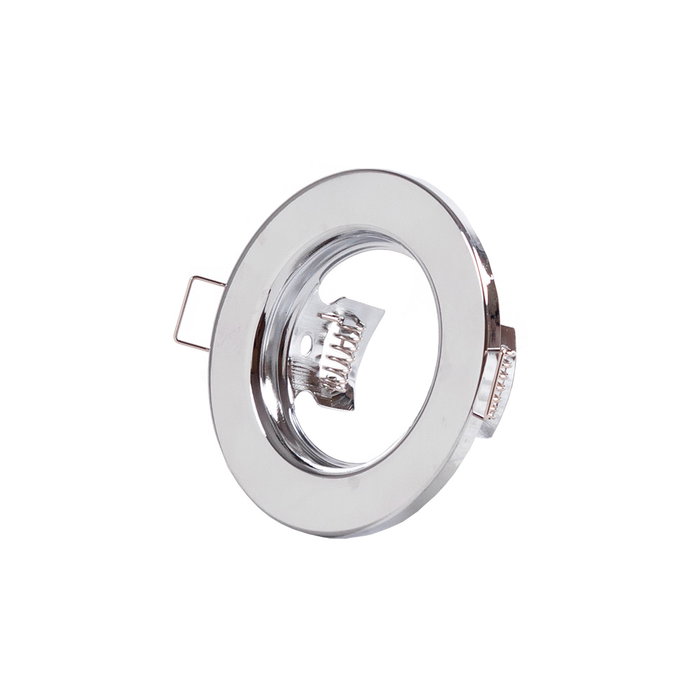 Bague Projecteur Downlight Rond Sara Acier 81mm - Chromé Bague Projecteur Downlight Rond Sara Acier 81mm - Chromé