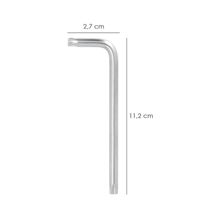 WOLFPACK LINEA PROFESIONAL Llave Torx Inviolable Longe T30