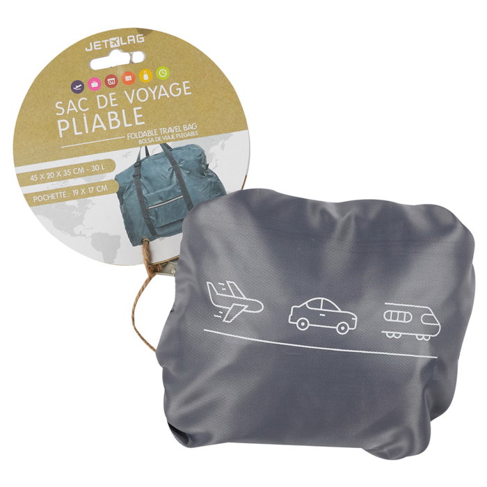 Jet Lag Sac de voyage pliable en polyester Jet Lag Sac de voyage pliable en polyester