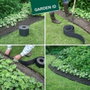 Garden ID Eco Border Bordure de jardin en caoutchouc recyclé 5 m