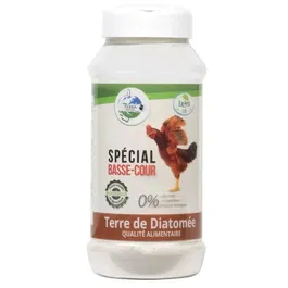 Terra Nostra - 161407 - Terre de Diatomée Qualité Alimentaire, Poudre pour Basse-Cour, Assèche Litière, Améliore Ponte, Barrière Parasites, Agriculture Biologique, 300 g
