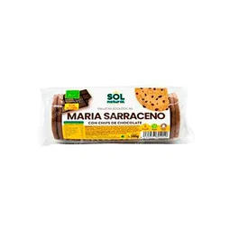 SOLNATURAL Galletas Marías au sarrasin et pépites de chocolat Bio