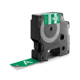 Dymo 1805420 Ruban d'étiquettes vinyle blanc et vert pour étiqueteuse