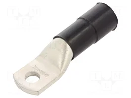 BM GROUP Connecteur à anneau tubulaire isolé noir M12 13mm