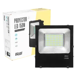 BX3 Projeteur LED 150W 18000lm IP65 Blanc Chaud 3000K avec réflecteur orientable, pour éclairage extérieur industriel, parking, stade [BX3-FH-150W-WW]