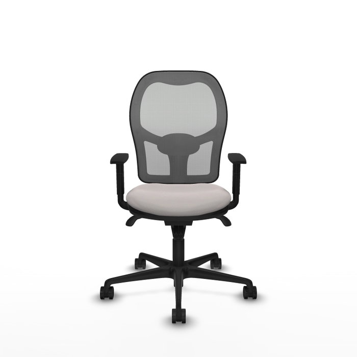 Piqueras y Crespo Chaise de Bureau Jorquera, Assise Blanche et Dossier Gris Piqueras y Crespo Chaise de Bureau Jorquera, Assise Blanche et Dossier Gris