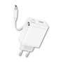 Qcharx Juno Chargeur USB-C et USB-A 20W Double Sortie avec câble Type C