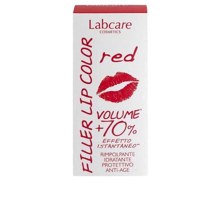 Labcare Filler Lip Extra Volume - Soin hydratant avec effet volume pour lèvres, teinte rouge, 3.5 ml