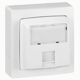 Legrand Prise RJ45 Cat.6 FTP de surface, blanc