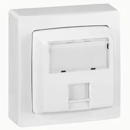 Legrand Prise RJ45 Cat.6 FTP 9 Contacts, Montage en Saillie Complet, Blanc, SON-086047