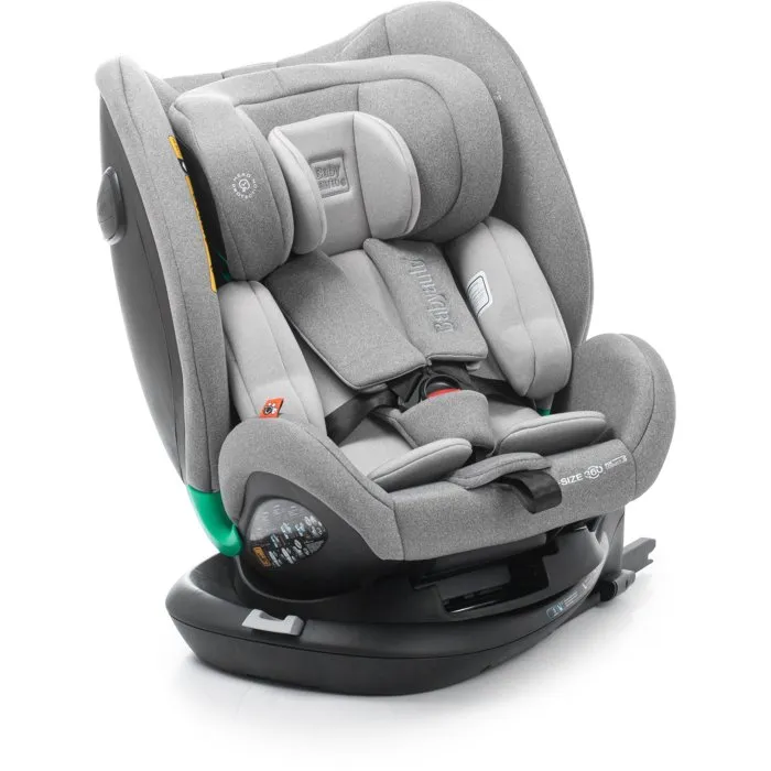 Babyauto Siège Auto Odeas Groupe 0/1/2/3 i-Size Pivotant 360°, 40-150 cm, Isofix et Top Tether, Harnais 5 Points, Position Dos à la Route, Anthracite