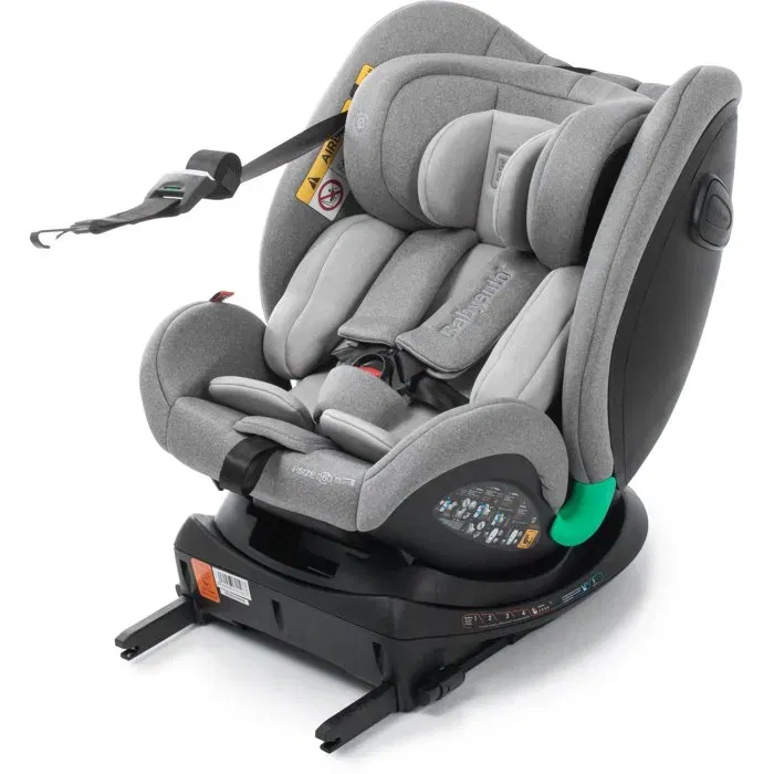 Babyauto Siège Auto Odeas Groupe 0/1/2/3 i-Size Pivotant 360°, 40-150 cm, Isofix et Top Tether, Harnais 5 Points, Position Dos à la Route, Anthracite