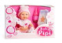 Berjuan Bébé Pipi - Poupée bébé de 30 cm avec tenue rose et accessoires - Produit en espagnol