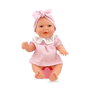 Berjuan Bébé Pipi - Poupée bébé de 30 cm avec tenue rose et accessoires - Produit en espagnol