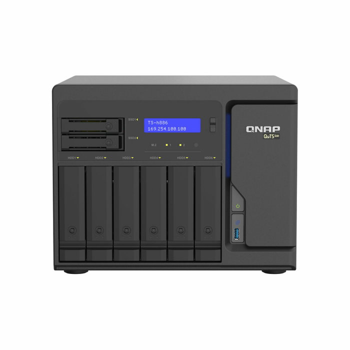 Stockage en Réseau NAS Qnap TS-H886-D1602-8G Noir