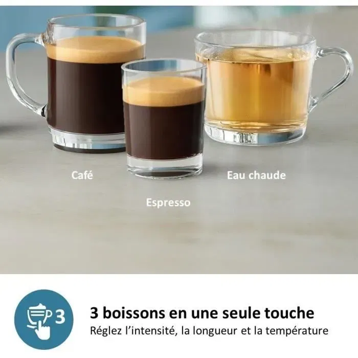 Philips EP1200/00 Machine à café expresso automatique avec broyeur en céramique, 12 niveaux de mouture, système Aquaclean, My Coffee Choice, noir brossé