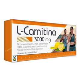 TEGOR L-Carnitine Citron 3000mg 20 vials de 10ml