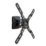 Elbe SP-1942-I - Support mural inclinable pour téléviseurs 19 à 42 pouces (VESA 50x50 à 200x200), inclinaison 10°, rotation 90°, capacité 10 kg, noir