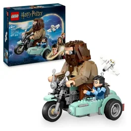 LEGO 76443 Harry Potter La balade en moto de Hagrid et Harry - Jeu de construction 617 pièces avec figurines 9 ans