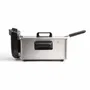 Livoo DOC216 Friteuse 3L 2000W, Cuve Amovible Acier Inoxydable et Panier à Friture avec Thermostat Réglable - Capacité 1kg de Frites