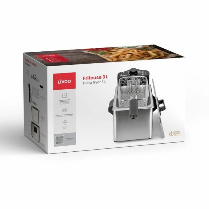 Livoo DOC216 Friteuse à Air 3L Gris Livoo DOC216 Friteuse à Air 3L Gris