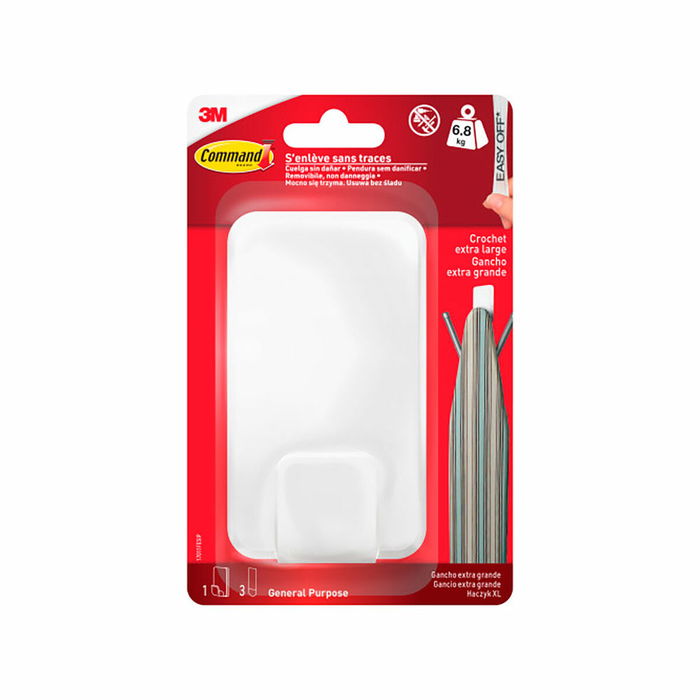 Crochet pour suspendre 3M 6,8 kg Blanc Plastique (1 Unité) Crochet pour suspendre 3M 6,8 kg Blanc Plastique (1 Unité)