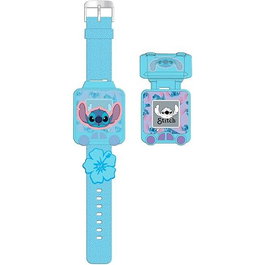 KIDS LICENSING - Montre numérique éducative avec jeux Stitch Disney - 17,6x10,1x5,9 cm