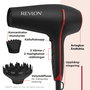 Revlon RVDR5317E Sèche-cheveux 2000W Smoothstay avec diffuseur volumateur et ioniseur d'air, 3 réglages chaleur/2 vitesses, traitement à l'huile de coco