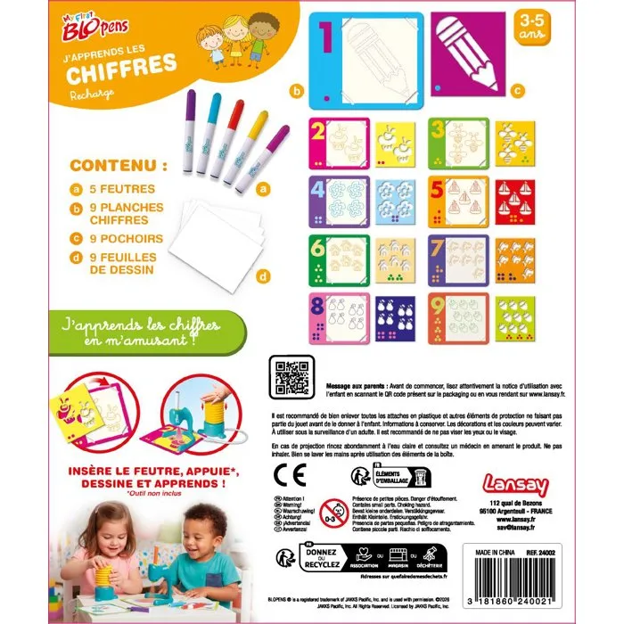 Lansay My First Blopens J'apprends les chiffres