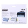 Edm Applique Solaire 6W 430lm 6500K avec Capteur Mouvement et Détecteur Crépusculaire, Noir