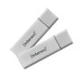 Intenso 3531490 Lot de 2 Clés USB 3.2 Ultra Line 64 Go Aluminium Argent
