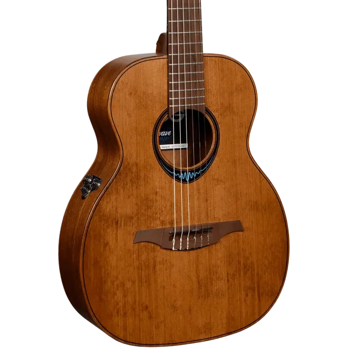 LAG Guitare Acoustique Folk Nylon Electroacoustique Travel Blue Wave 1 - Marron LAG Guitare Acoustique Folk Nylon Electroacoustique Travel Blue Wave 1 - Marron