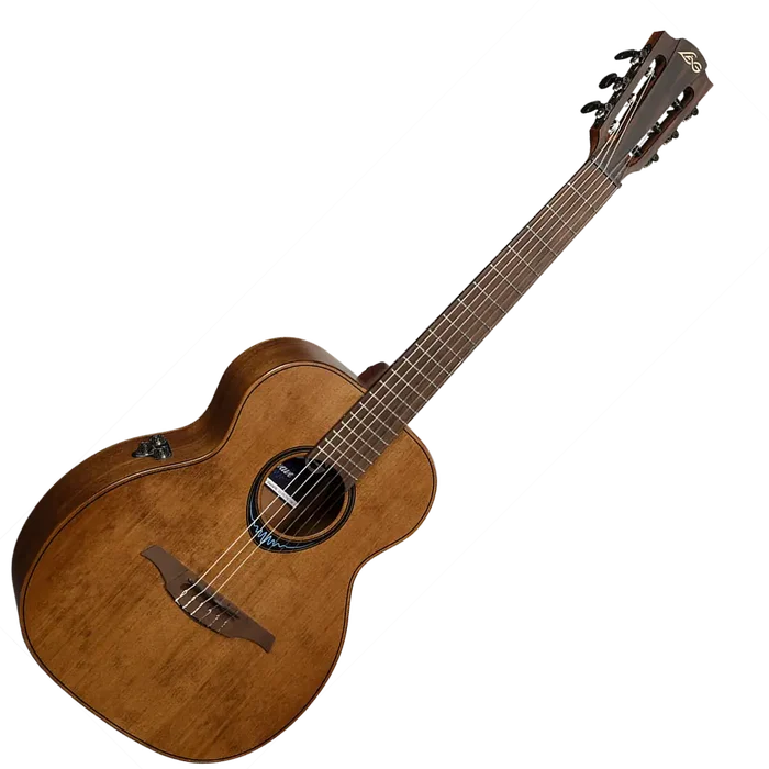 LAG Guitare Acoustique Folk Nylon Electroacoustique Travel Blue Wave 1 - Marron LAG Guitare Acoustique Folk Nylon Electroacoustique Travel Blue Wave 1 - Marron