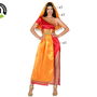 Déguisement Adulte Femme Thème Indien Naranja 3 Pièces (Vêtement, Voile, Diadème) en Polyester Multicolore - Taille XS-S