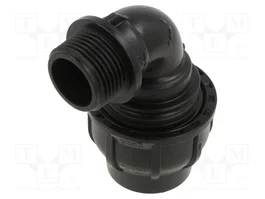 GEBO Connecteur de serrage coudé 90° G 1'' extérieur en polypropylène