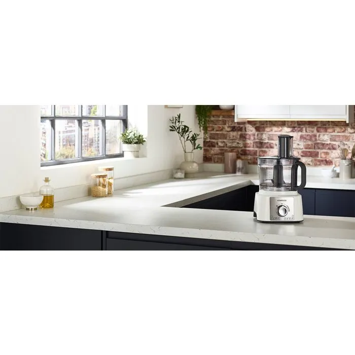 Kenwood MultiPro Express FDP65.450WH - Robot multifonction 1000 W - Bol 3 L - 2 vitesses + Pulse - Blender 1,5 L inclus - Blanc