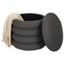 Home Deco Factory Pouf de rangement Atom Gris