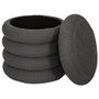 Home Deco Factory Pouf de rangement Atom Gris