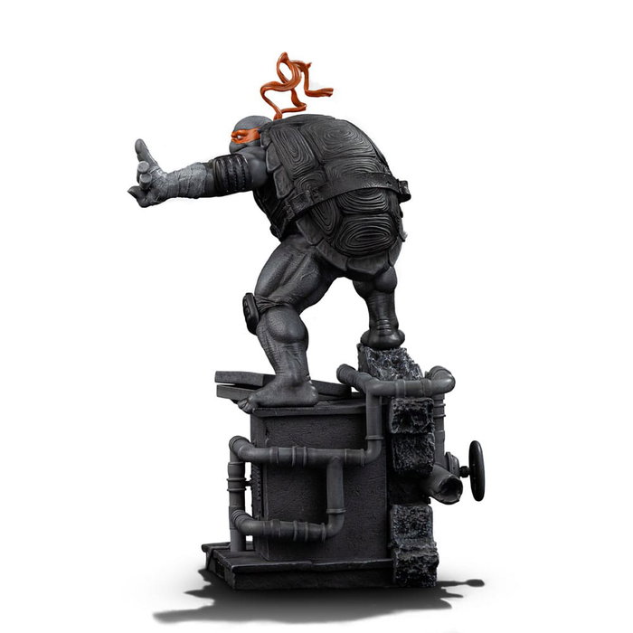 Tortues Ninja statuette 1/10 Art Scale Michelangelo Black and White Variant 26 cm heo exclusive