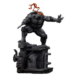 Iron Studios Statuette Tortues Ninja Michelangelo Black and White Variant 1/10