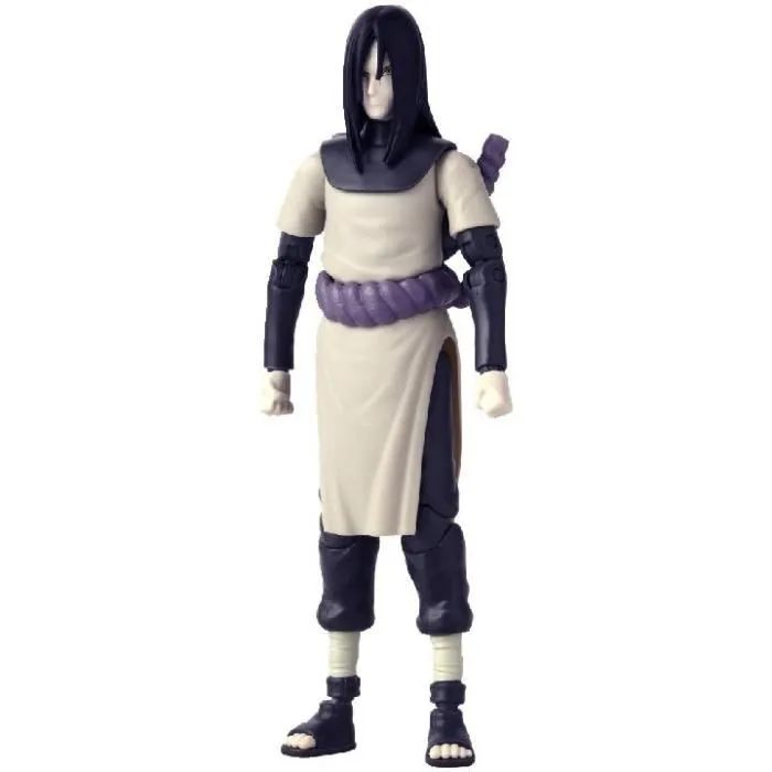 Bandai Figurine Anime Heroes Naruto Shippuden Orochimaru 17 cm - 36968 - Figurine articulée avec mains supplémentaires, personnage légendaire
