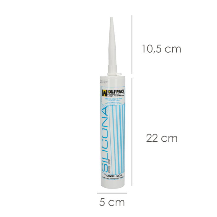 WOLFPACK LINEA PROFESIONAL Silicone acide transparent 280 cm³