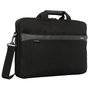 Targus 13-14" GeoLite EcoSmart Slim Brief - Noir Mallette Fine Écologique avec Compartiment Ordinateur Portable et Bretelle Amovible