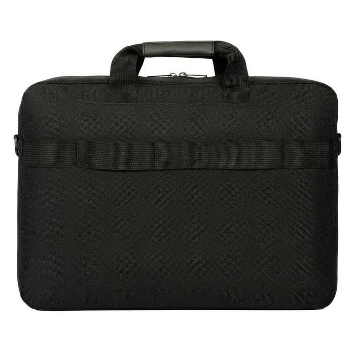 Targus 13-14" GeoLite EcoSmart Slim Brief - Noir Mallette Fine Écologique avec Compartiment Ordinateur Portable et Bretelle Amovible