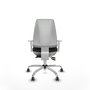 PIQUERAS Y CRESPO Chaise de bureau Elche, mécanisme Asincro, noir et blanc