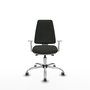 PIQUERAS Y CRESPO Chaise de bureau Elche, mécanisme Asincro, noir et blanc