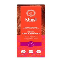 Khadi Henne Naturelle avec Amla et Jatropha 100g - Teinte Rousse